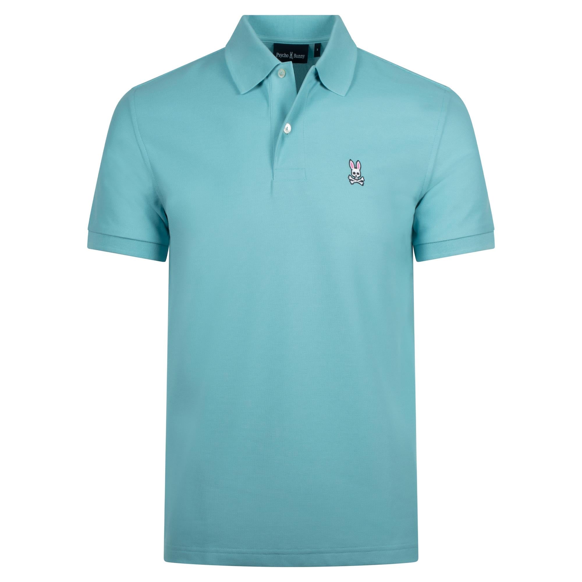 Psycho Bunny Classic Pique Polo Shirt Milky Blue
